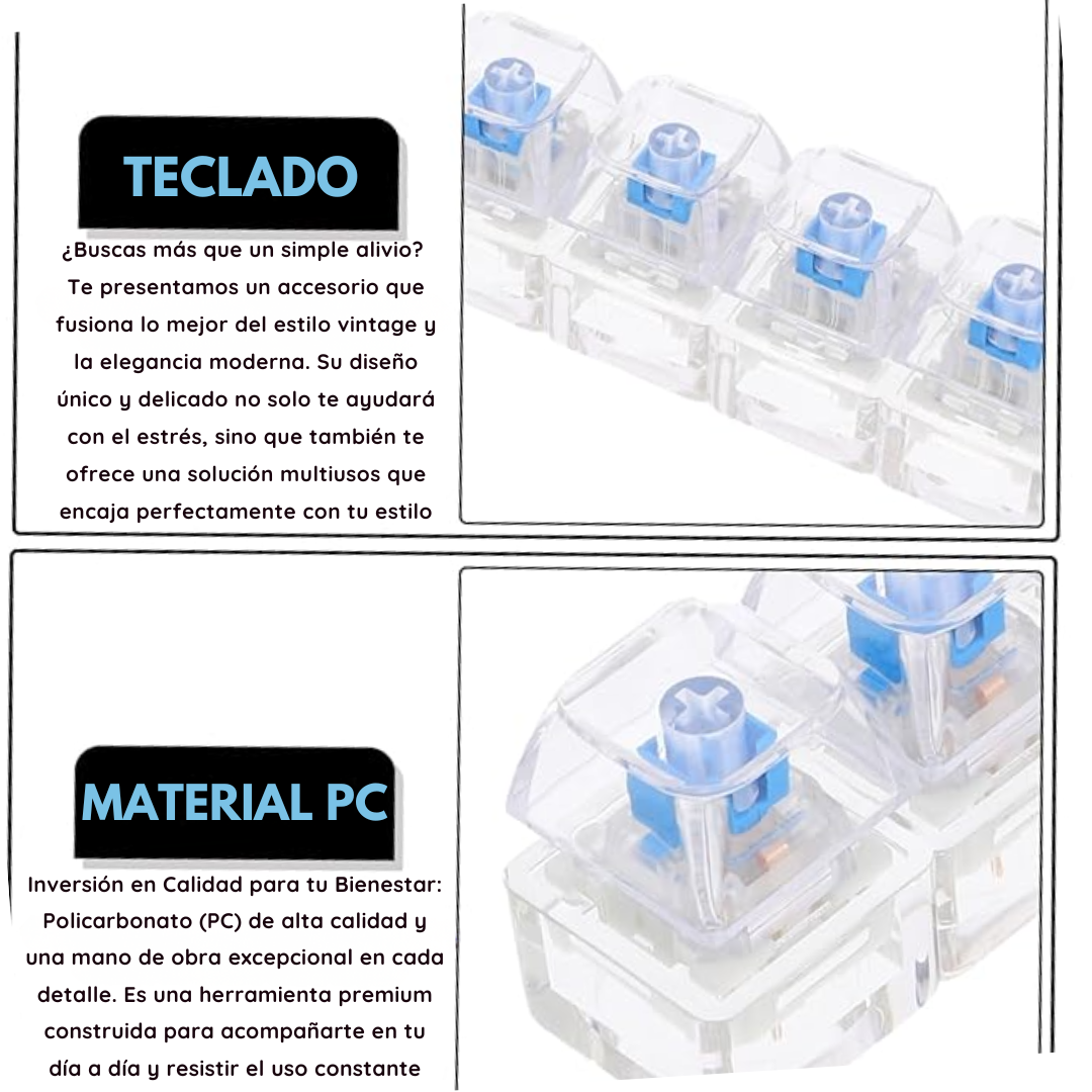 Teclado Anti-Estrés con Luz